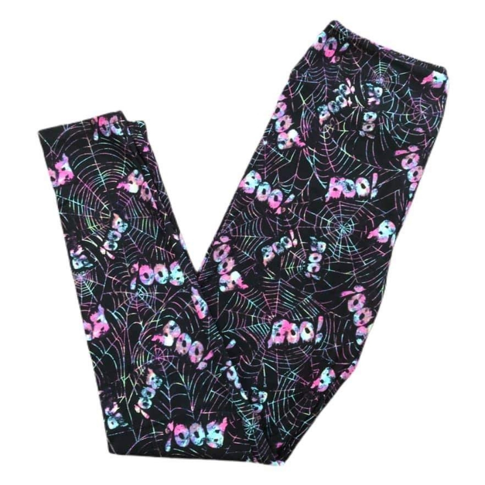 NEW TC2 Lularoe Boo rainbow spider webs Halloween